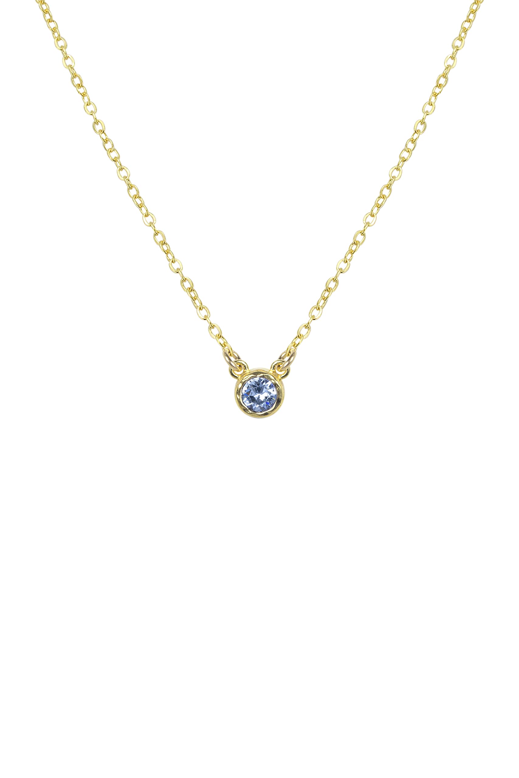 Birthstone Necklace (April (Crystal))