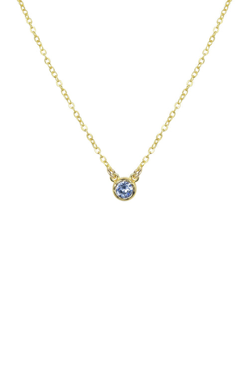 Birthstone Necklace (April (Crystal))