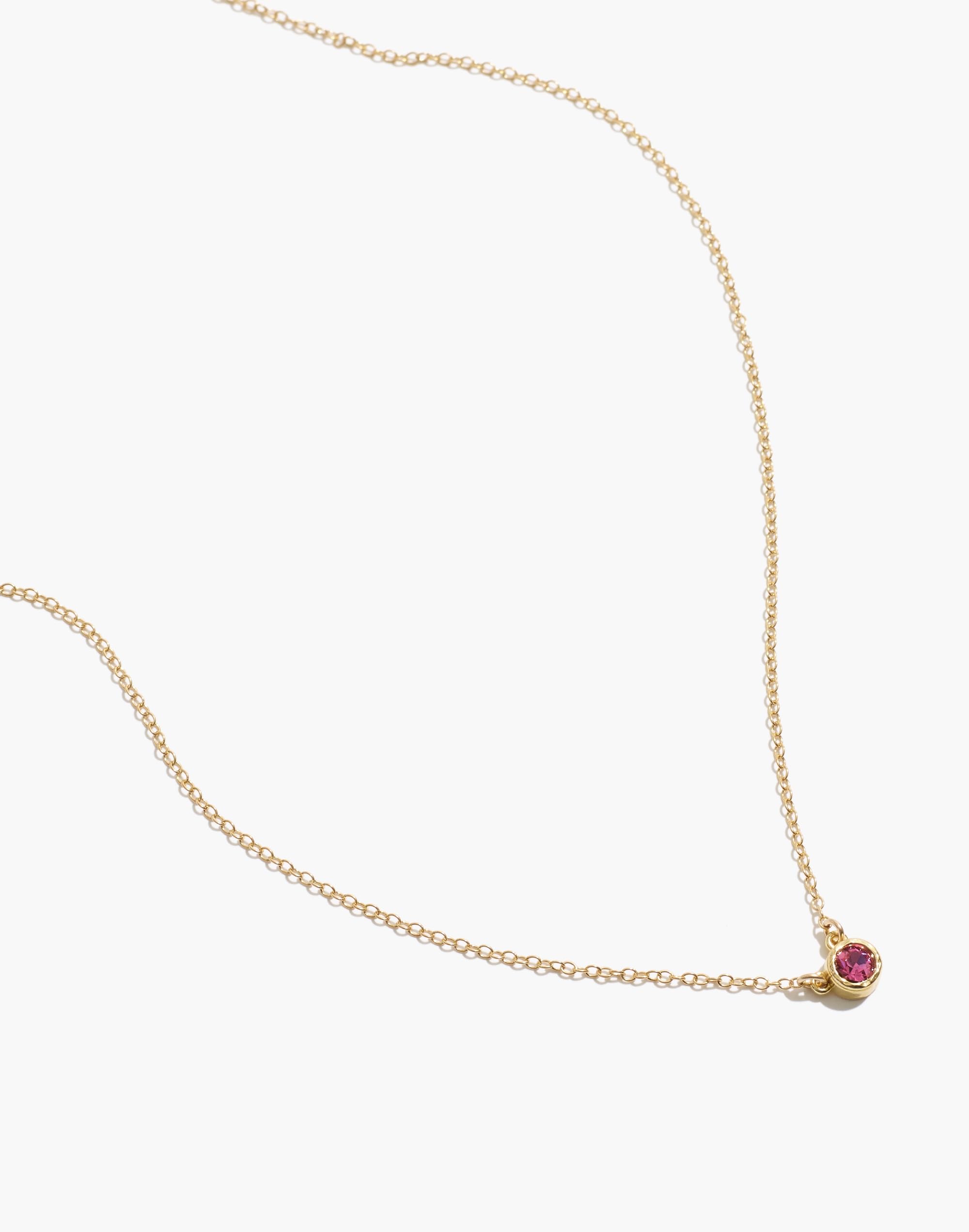 Birthstone Necklace (April (Crystal))