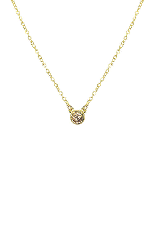 Birthstone Necklace (April (Crystal))