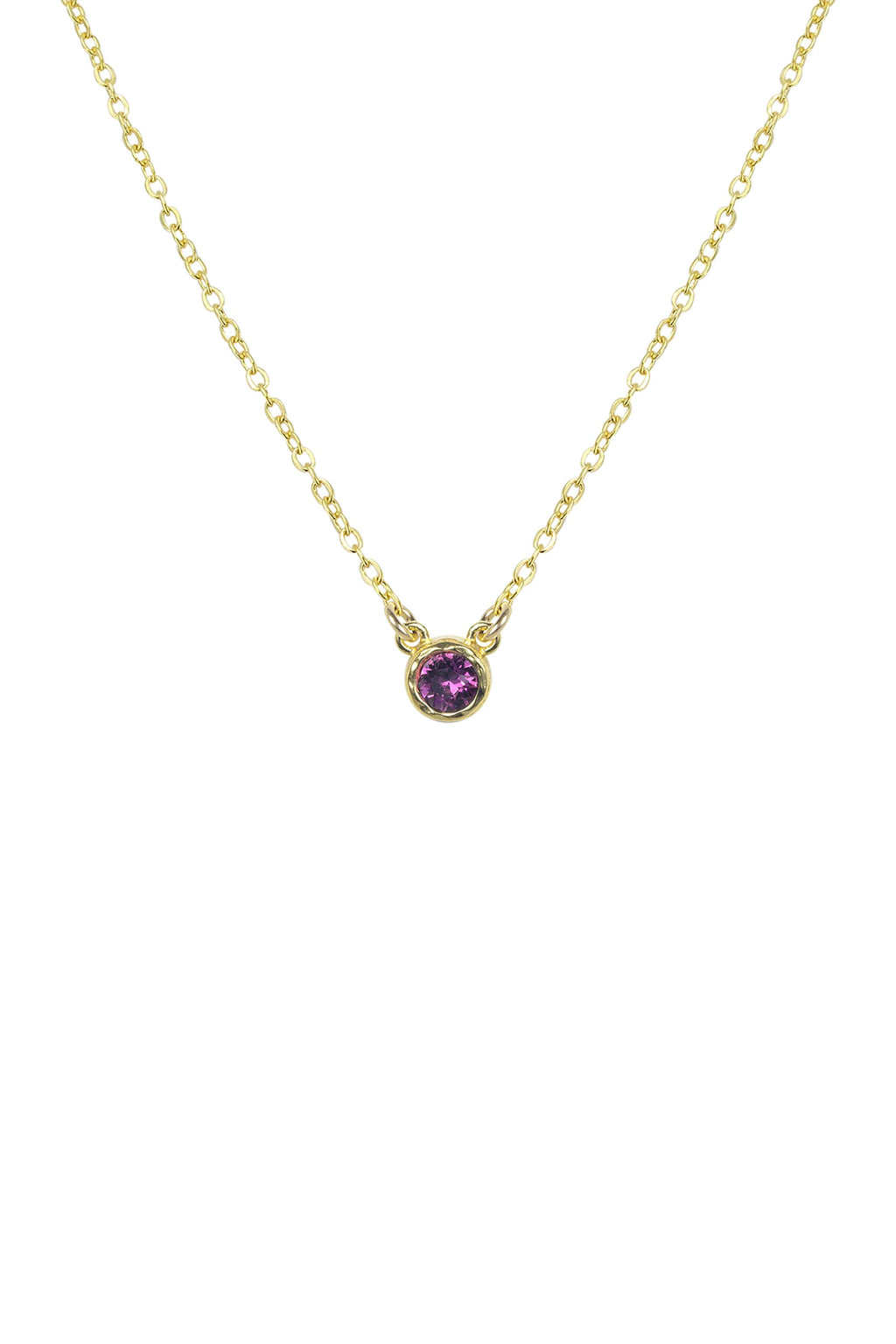 Birthstone Necklace (April (Crystal))