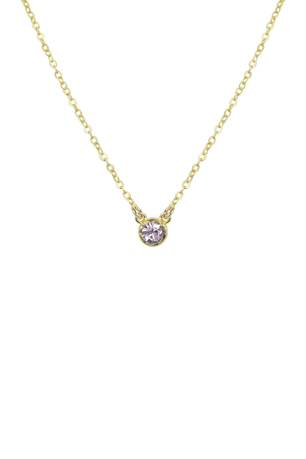 Birthstone Necklace (April (Crystal))