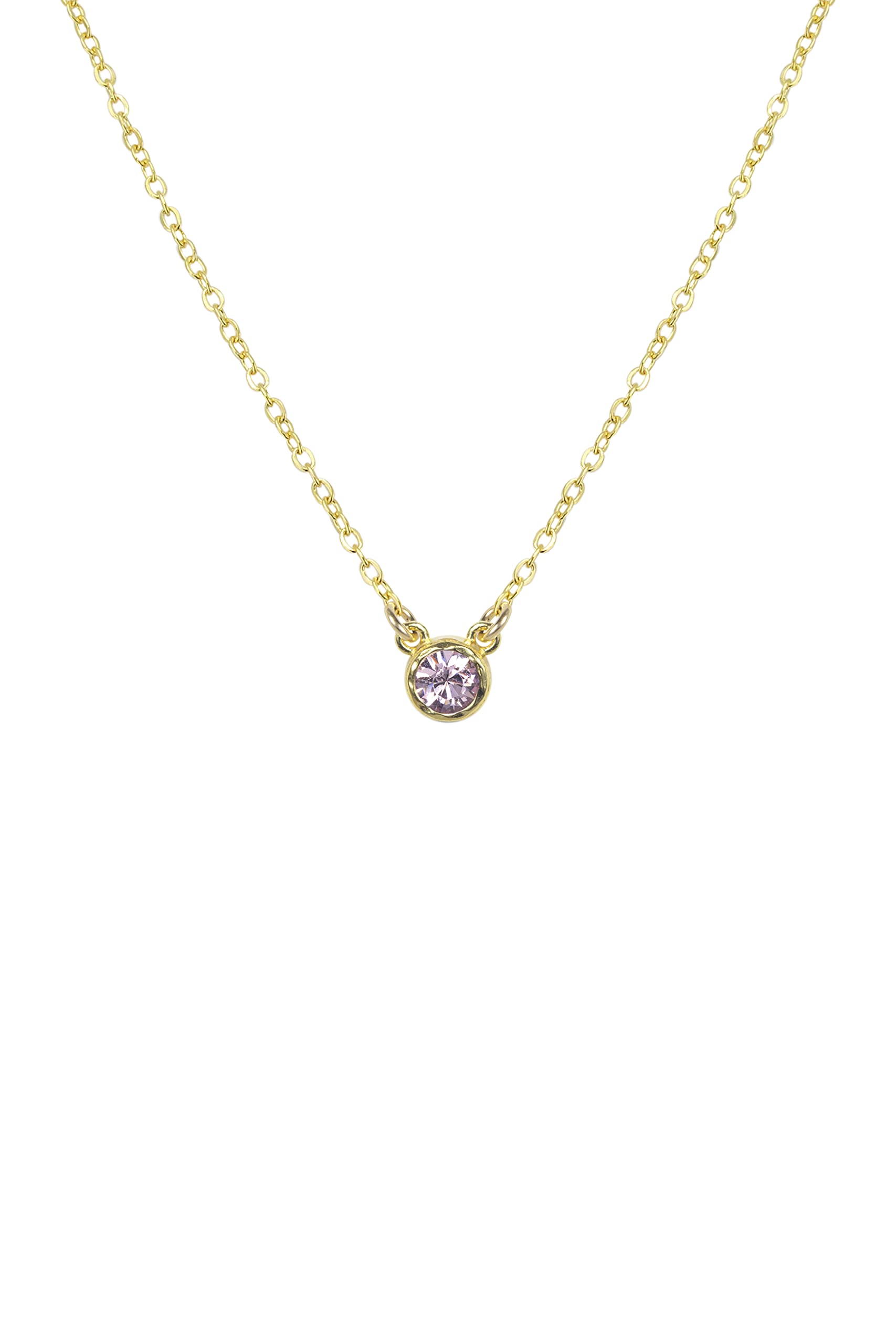 Birthstone Necklace (April (Crystal))