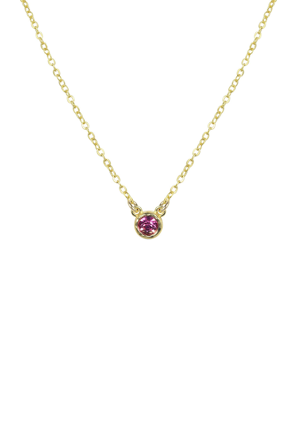 Birthstone Necklace (April (Crystal))