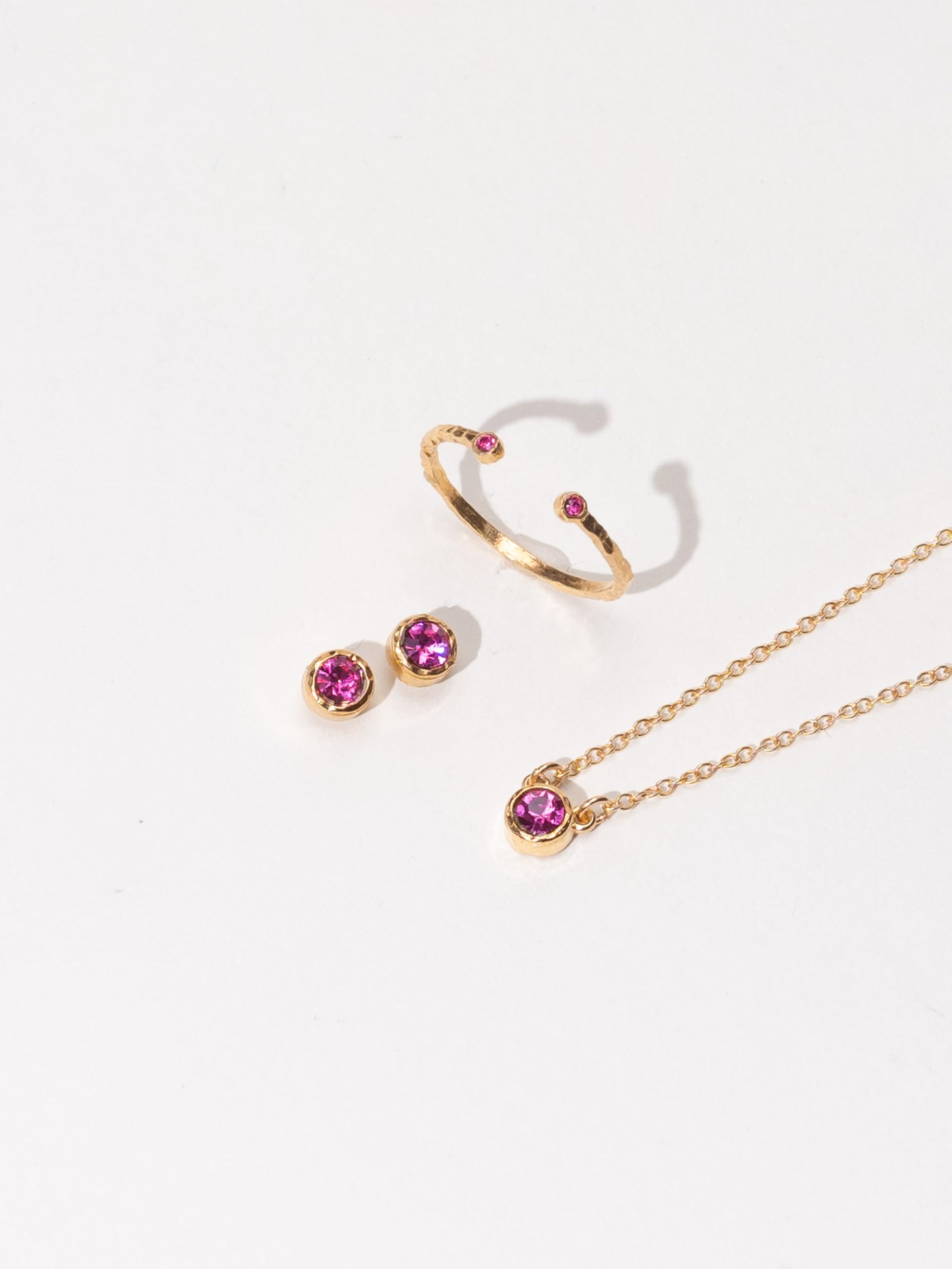 Birthstone Necklace (April (Crystal))