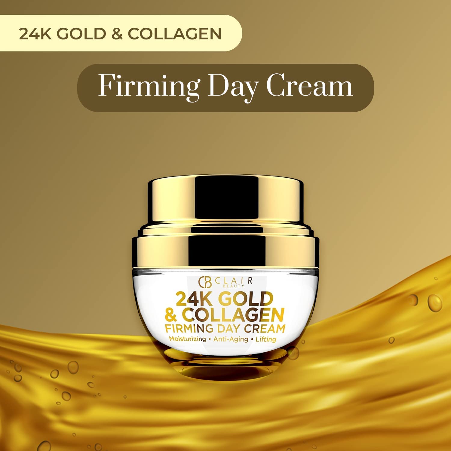 Vitamin C & Collagen Day/Night Moisturizer - Dermatologist Tested, Restores & Brightens Skin Tone, Hydrating & Firming, Anti-Aging Cream, Cruelty Free Korean Skin Care - 2 Pack