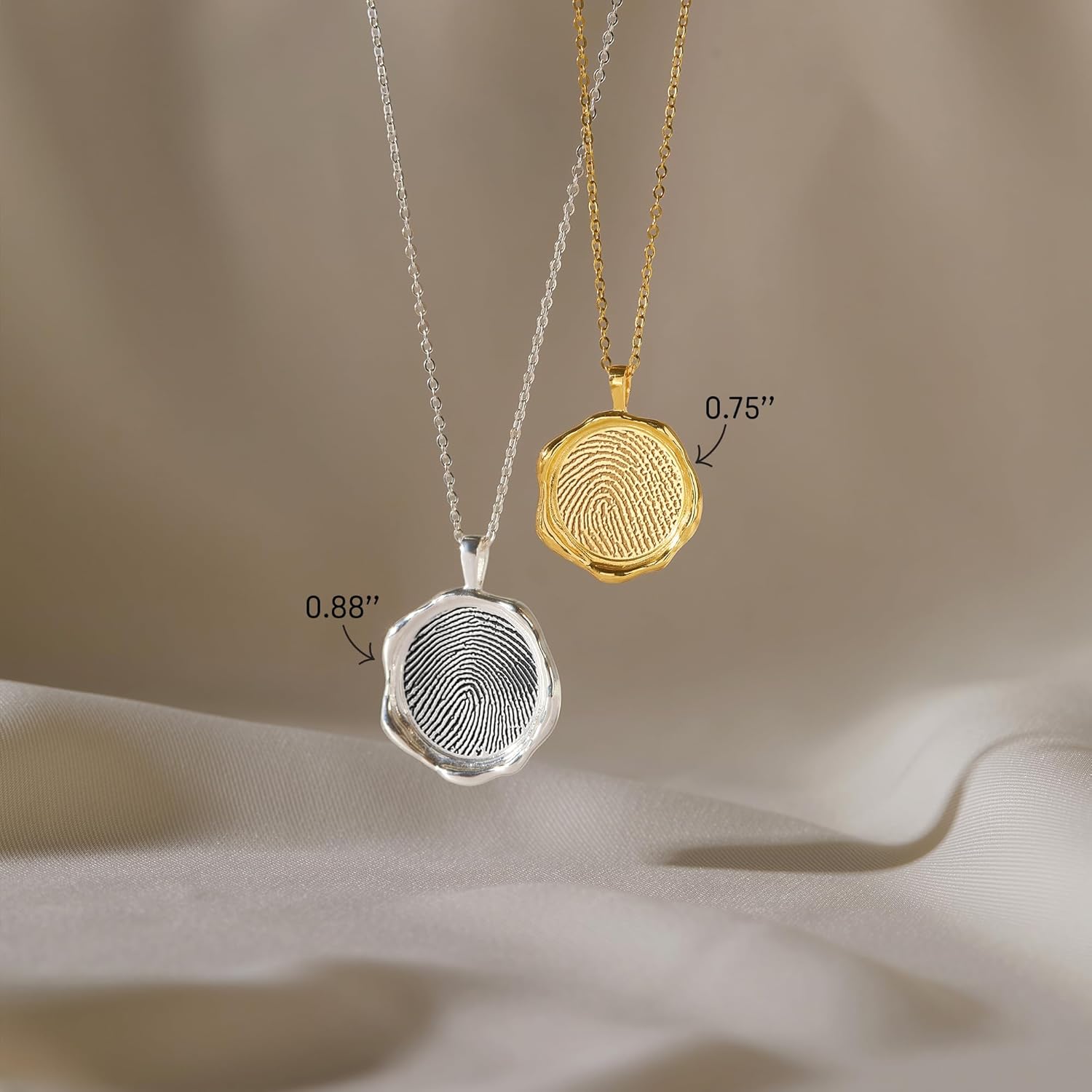 Fingerprint Necklace, Loss Of Mother Necklace, Thumbprint Jewelry, Memorial Gift, Keepsake Necklace, Gift For Women, Mother's Day Jewelry Gifts for Mom