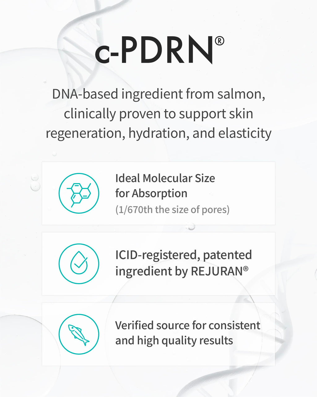 REJURAN® Turnover Ampoule, c-PDRN® – Original Salmon DNA PDRN Face Serum for Firming, Hydrating, Radiant Glass Skin with Visible Anti-Aging Results. Korean Skin Care, Clinically Developed (1.01 fl oz)