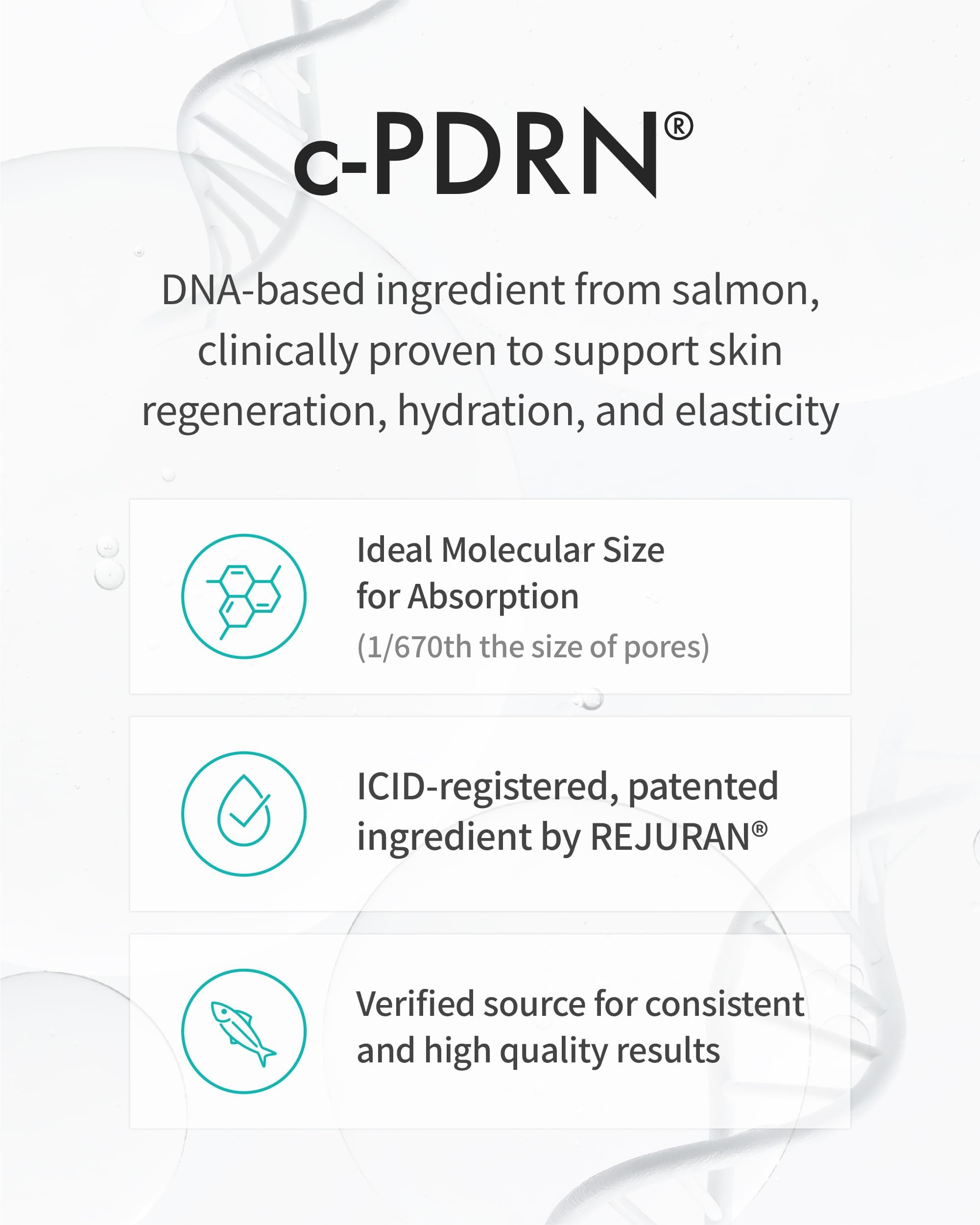 REJURAN® Turnover Ampoule, c-PDRN® – Original Salmon DNA PDRN Face Serum for Firming, Hydrating, Radiant Glass Skin with Visible Anti-Aging Results. Korean Skin Care, Clinically Developed (1.01 fl oz)
