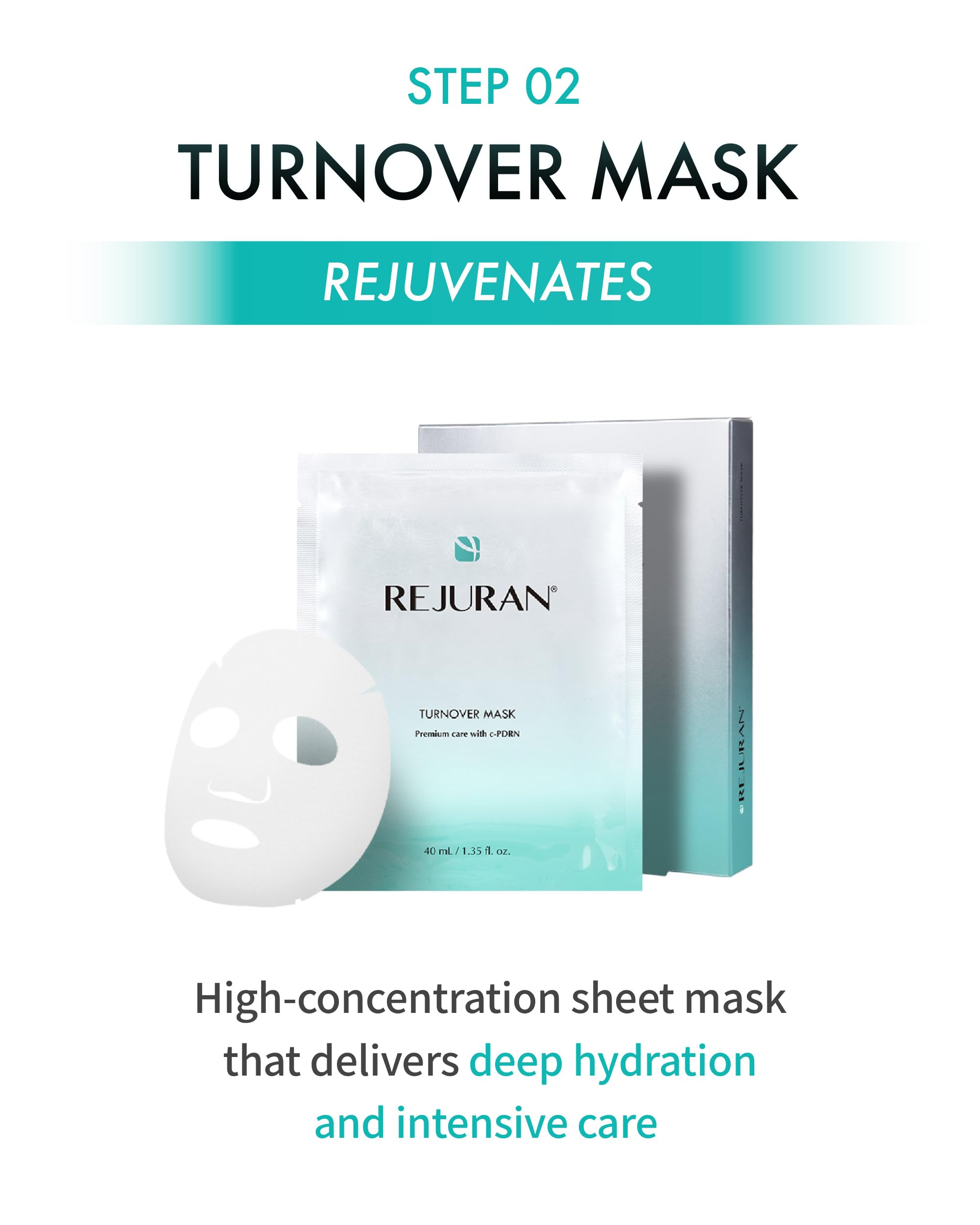 REJURAN® Turnover Ampoule, c-PDRN® – Original Salmon DNA PDRN Face Serum for Firming, Hydrating, Radiant Glass Skin with Visible Anti-Aging Results. Korean Skin Care, Clinically Developed (1.01 fl oz)