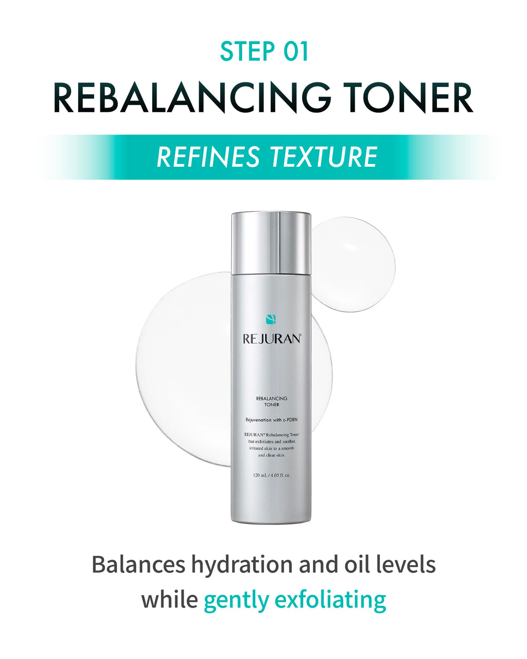 REJURAN® Turnover Ampoule, c-PDRN® – Original Salmon DNA PDRN Face Serum for Firming, Hydrating, Radiant Glass Skin with Visible Anti-Aging Results. Korean Skin Care, Clinically Developed (1.01 fl oz)