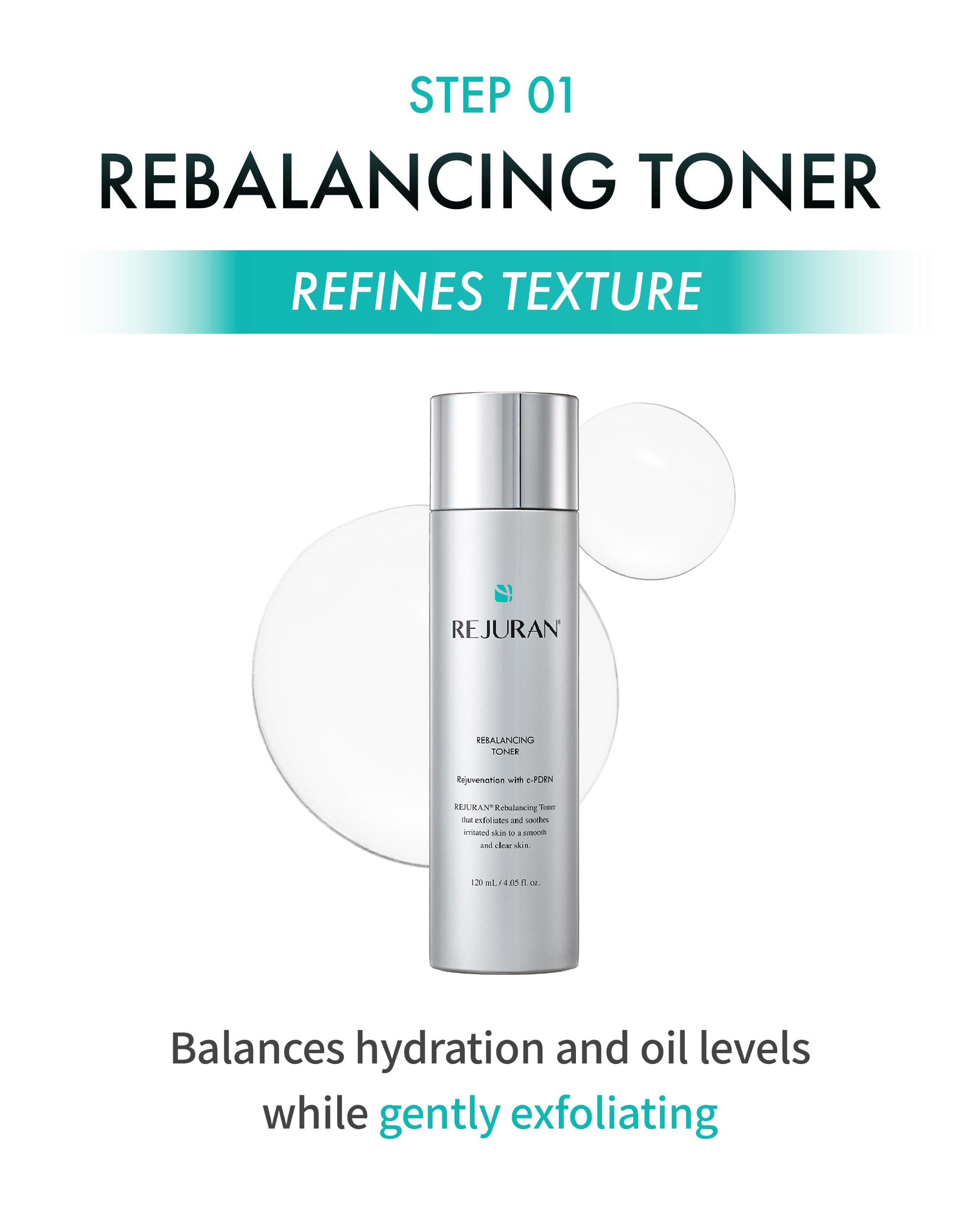 REJURAN® Turnover Ampoule, c-PDRN® – Original Salmon DNA PDRN Face Serum for Firming, Hydrating, Radiant Glass Skin with Visible Anti-Aging Results. Korean Skin Care, Clinically Developed (1.01 fl oz)