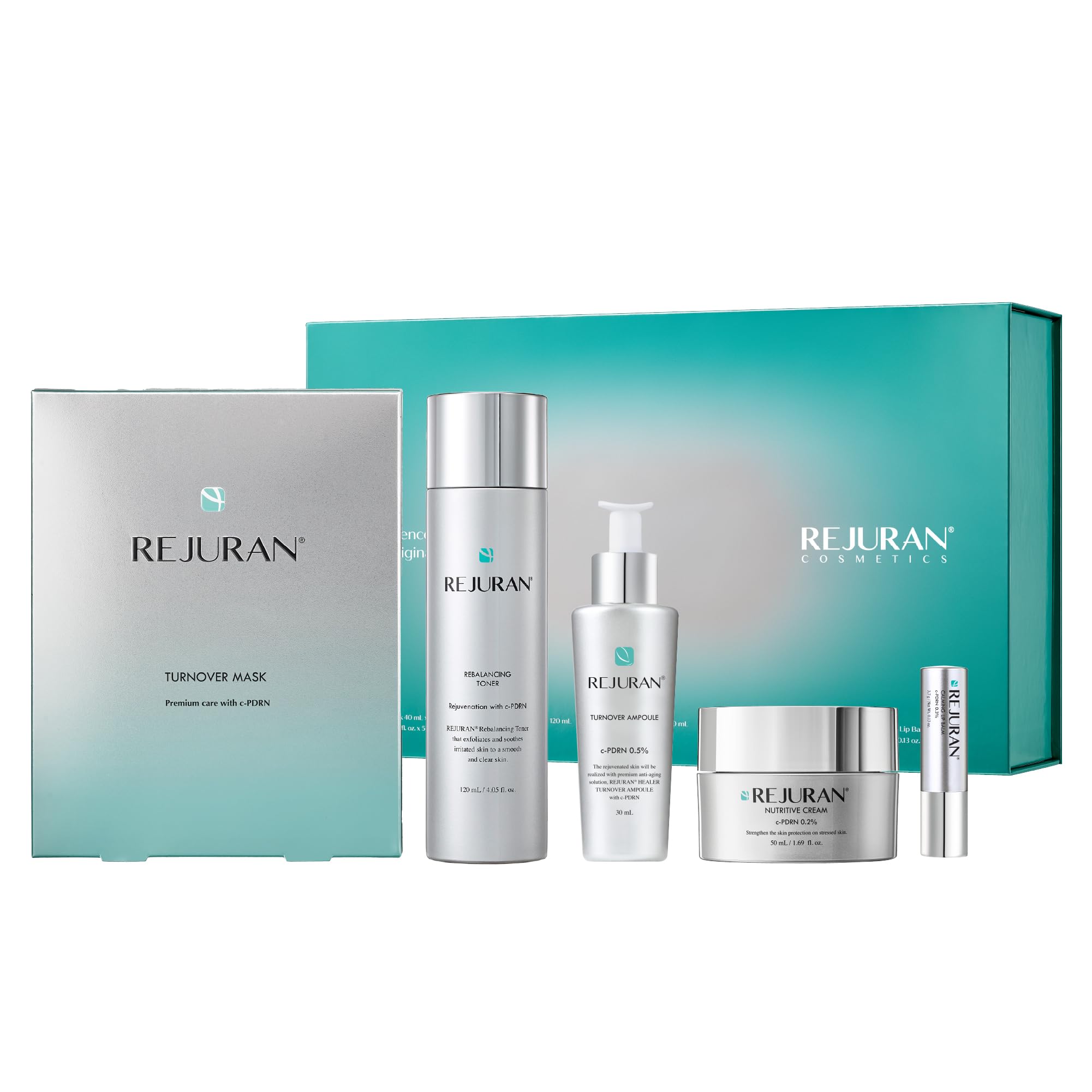REJURAN® Turnover Ampoule, c-PDRN® – Original Salmon DNA PDRN Face Serum for Firming, Hydrating, Radiant Glass Skin with Visible Anti-Aging Results. Korean Skin Care, Clinically Developed (1.01 fl oz)