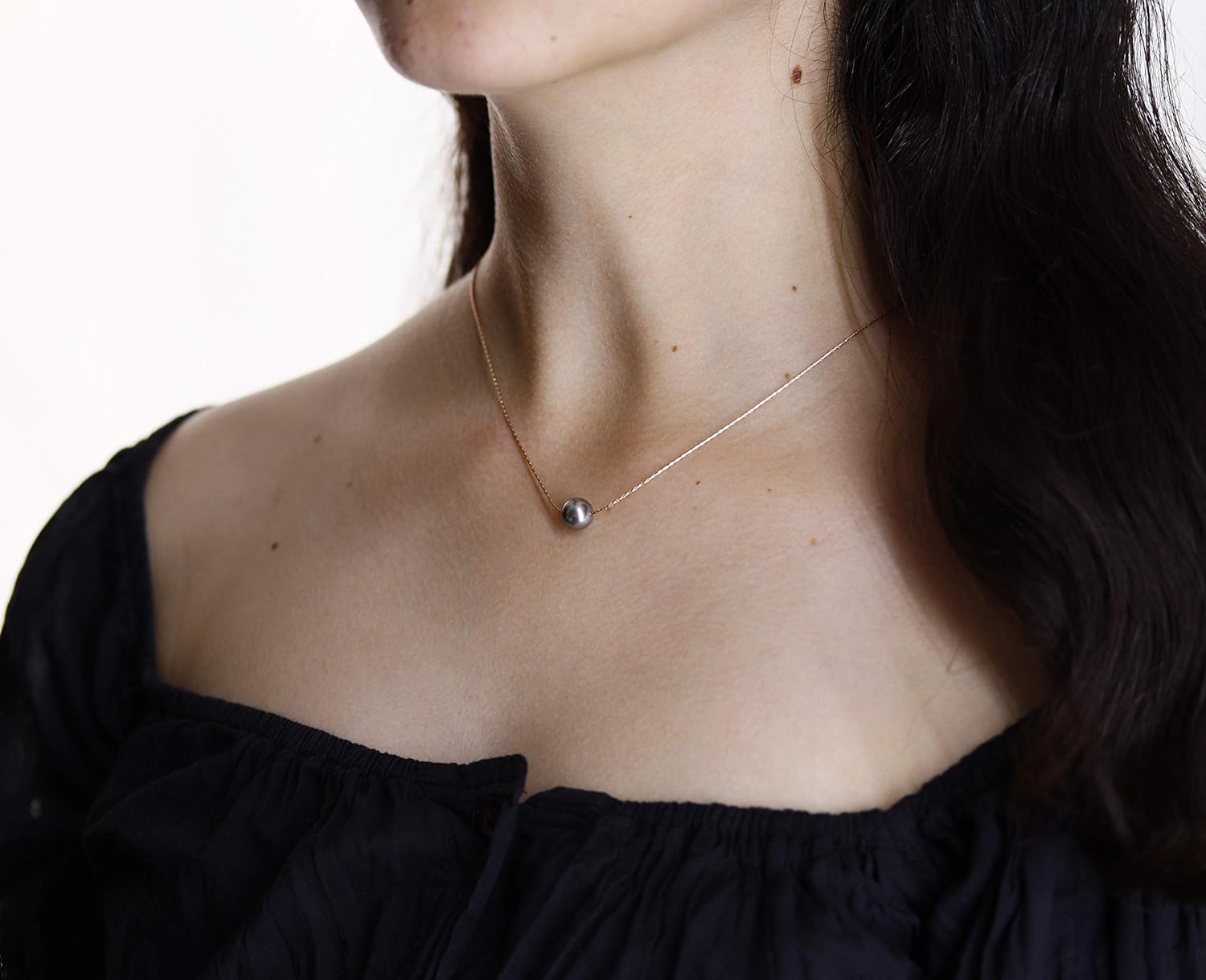 Personalized Inspirational Gifts, Strength and Hope Single Pearl Necklace with Meaningful Message, 14K Rose or Yellow Gold Filled or Sterling Silver