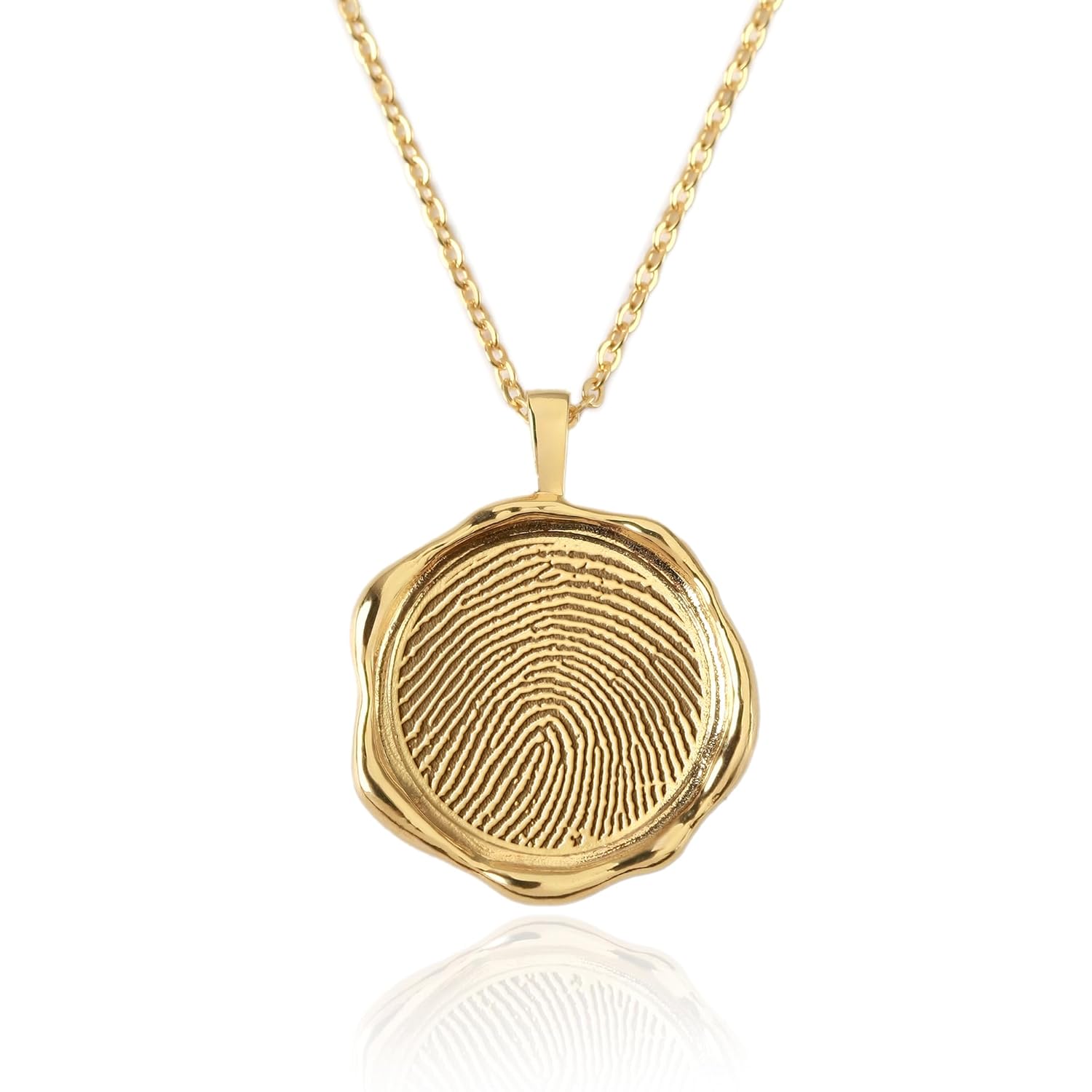 Fingerprint Necklace, Loss Of Mother Necklace, Thumbprint Jewelry, Memorial Gift, Keepsake Necklace, Gift For Women, Mother's Day Jewelry Gifts for Mom