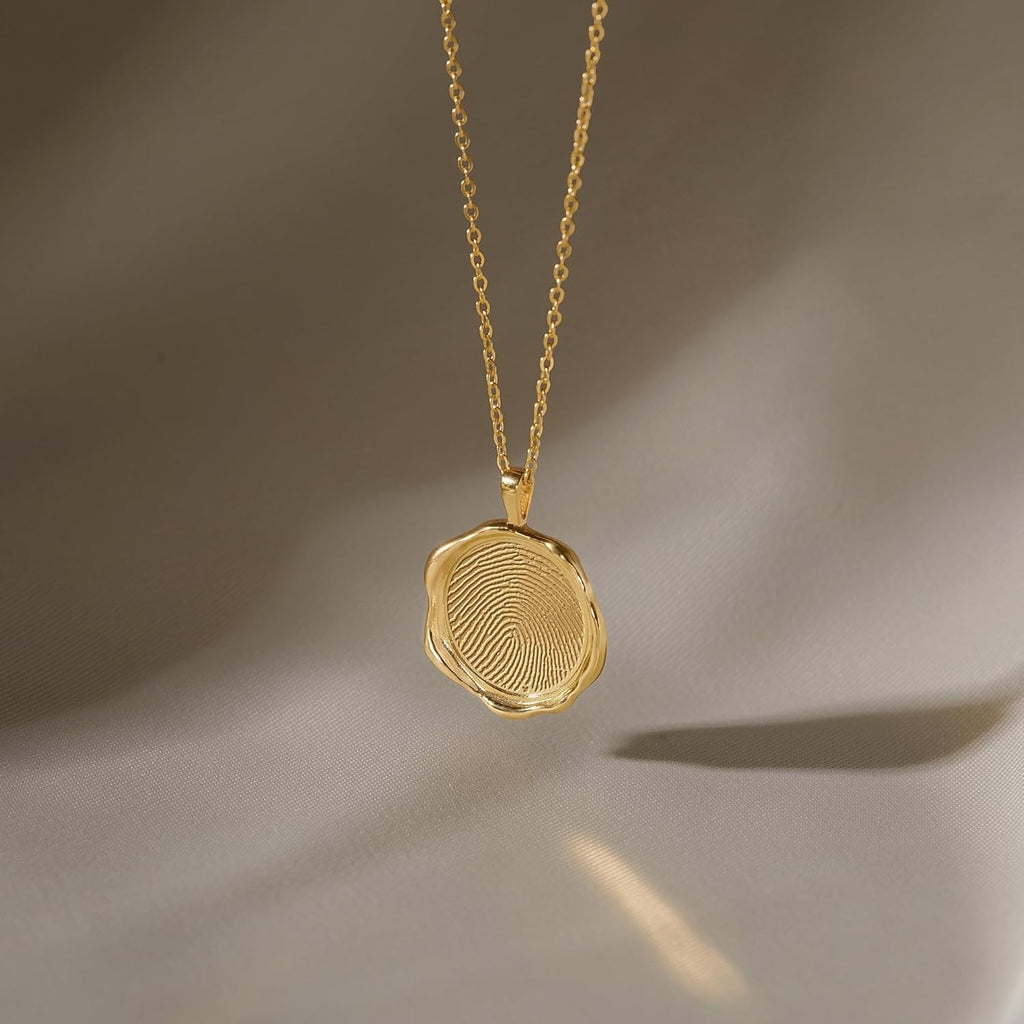 Fingerprint Necklace, Loss Of Mother Necklace, Thumbprint Jewelry, Memorial Gift, Keepsake Necklace, Gift For Women, Mother's Day Jewelry Gifts for Mom