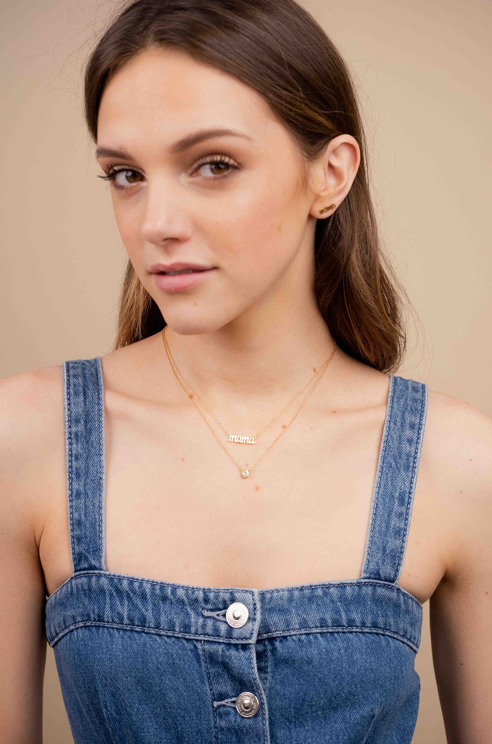 Birthstone Necklace (April (Crystal))