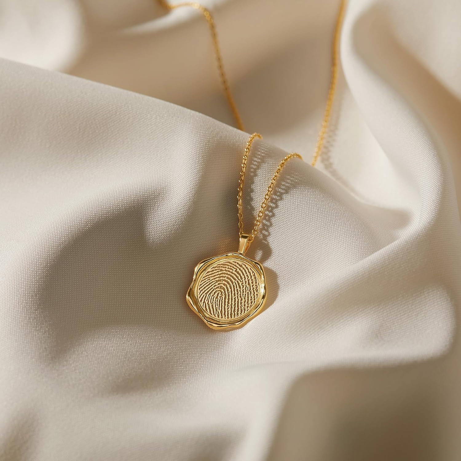Fingerprint Necklace, Loss Of Mother Necklace, Thumbprint Jewelry, Memorial Gift, Keepsake Necklace, Gift For Women, Mother's Day Jewelry Gifts for Mom
