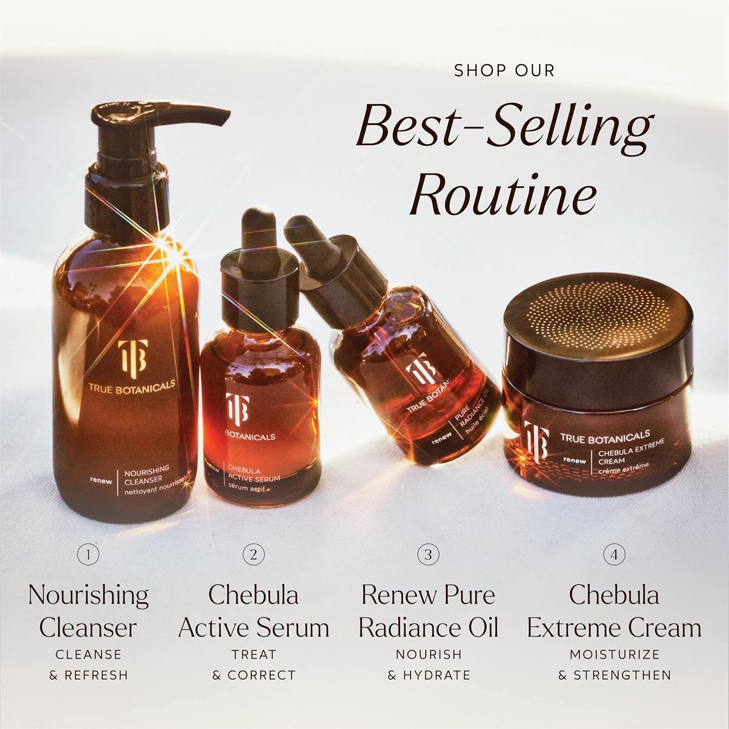 True Botanicals Chebula Active Serum | Optimizes Skins Collagen Levels | Anti-Aging Serum | Treats Fine Lines & Wrinkles | All Skin Types | Dermatologist Tested, All Natural, Vegan | 1 fl oz | 30 ml